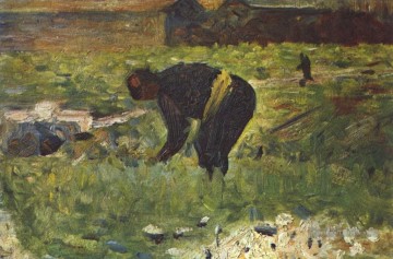 Georges Seurat œuvres - agriculteur de travailler 1883